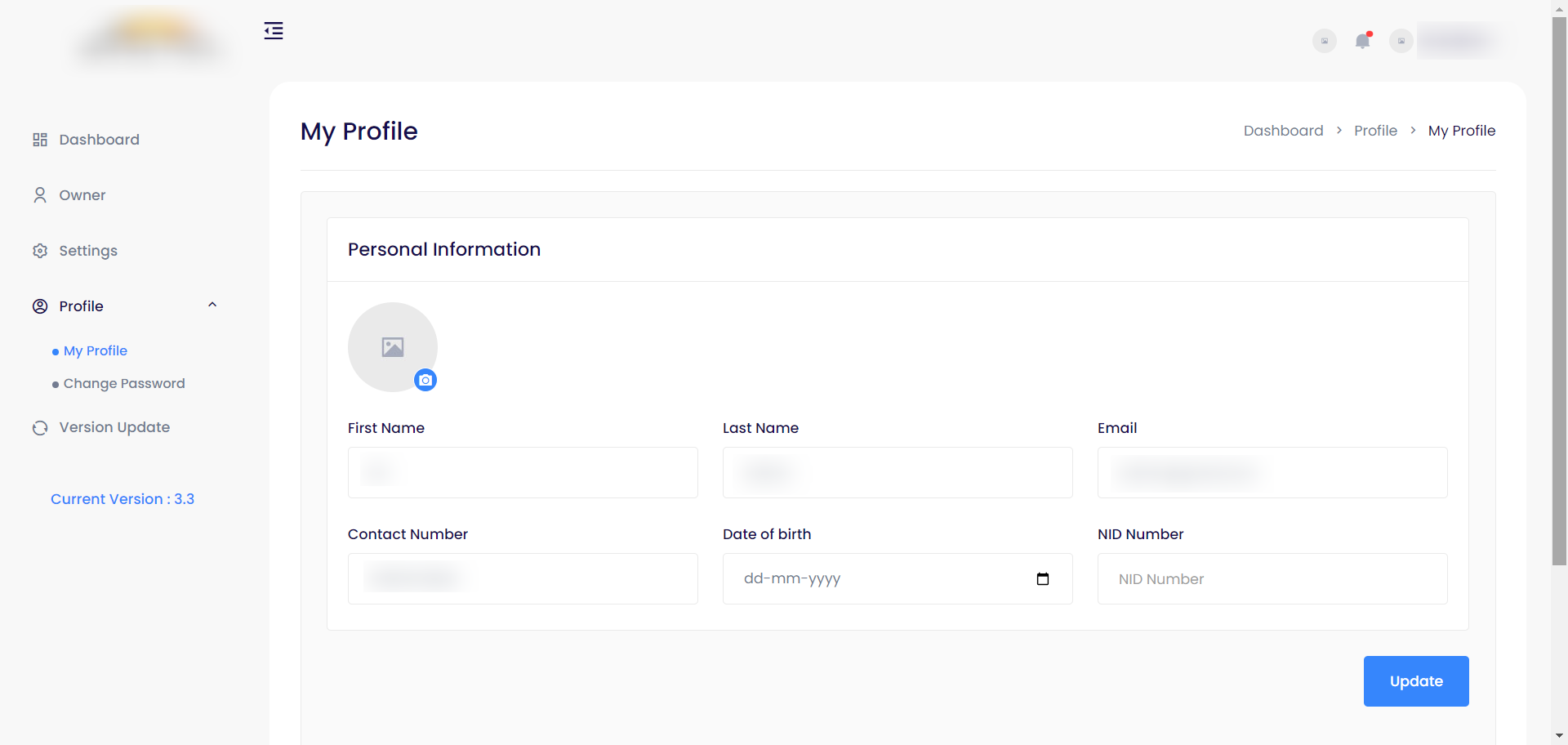Product Development interface screenshot